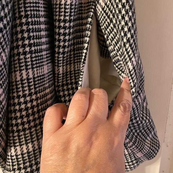 Westbound black cream and light pink plaid black Sherpa lining size 2X NWOT - Picture 2 of 6